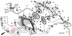 Шланг охлаждения VFR1200 DTC, Новый, HONDA original