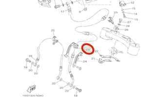 Кронштейн шланга, Новый, YAMAHA original