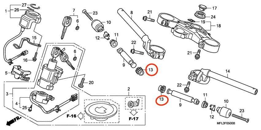 Резиновый упор внутреннего грузика, Новый, HONDA original