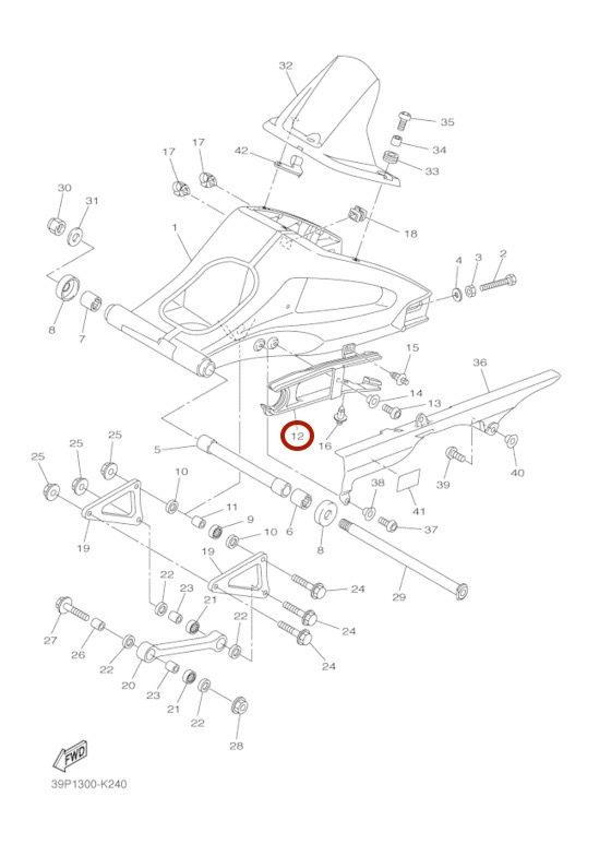 Слайдер Приводной цепи , Новый, YAMAHA original