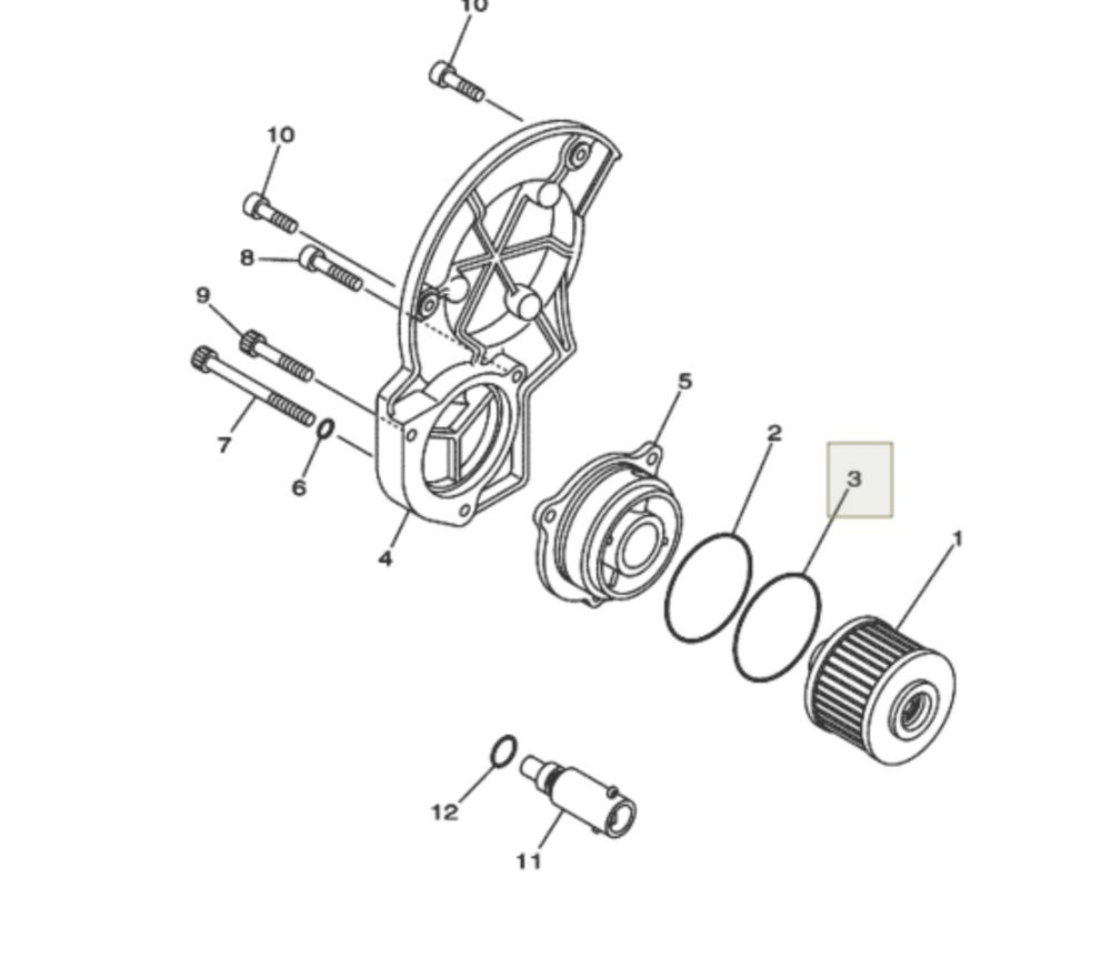 O-RING, Новый, YAMAHA original