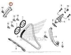 Слайдер цепи ГРМ верх, Новый, HONDA original