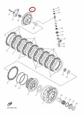 Наружная часть корзины сцепления YAMAHA R1  17-23, Новый, YAMAHA original