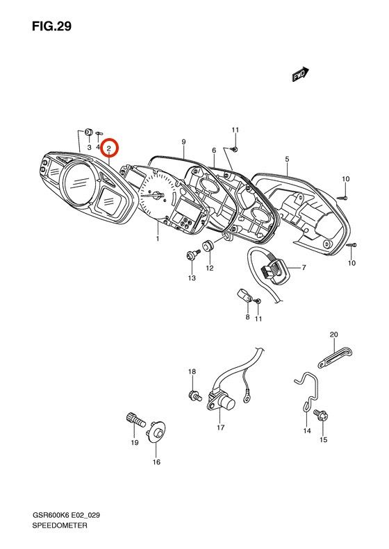 Передняя часть приборной панели GSR, Новый, SUZUKI original