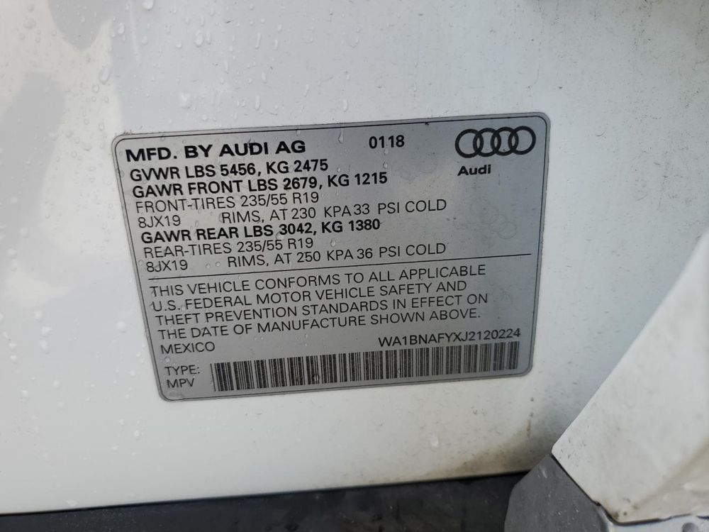 2018 AUDI Q5 PREMIUM PLUS