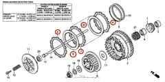Clutch kit , BRAND NEW, HONDA original